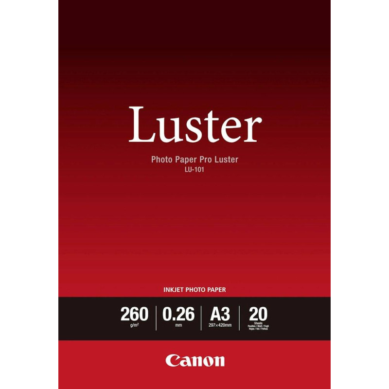 Canon fotopapír  LU-101 A3 20 listů Luster Paper