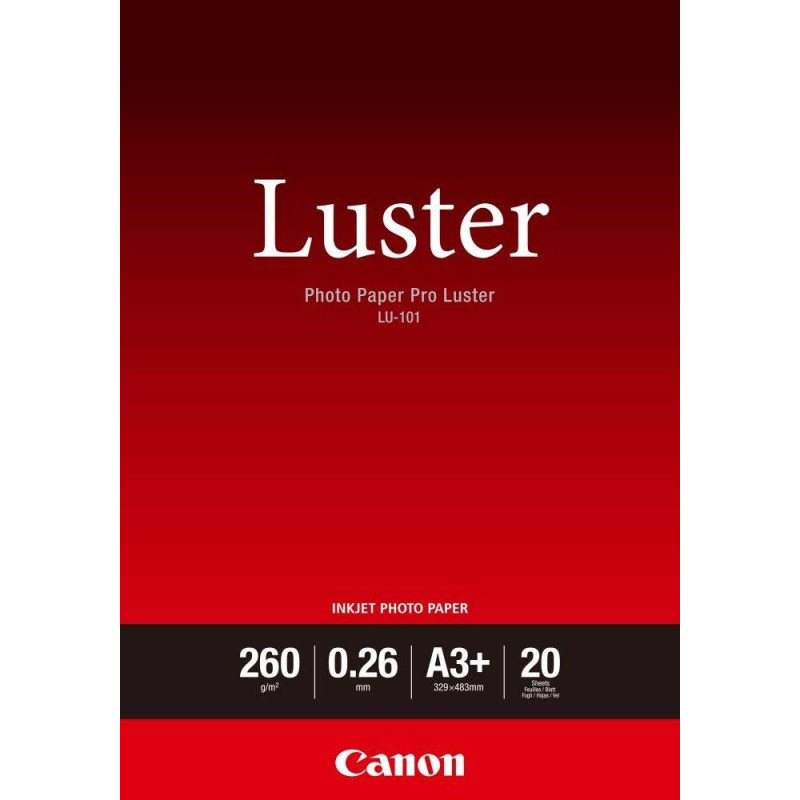 Canon fotopapír  LU-101 A3+ 20 listů Luster Paper