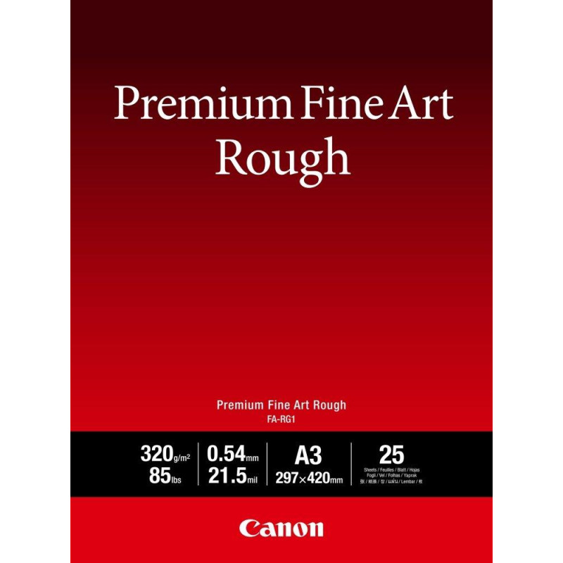 Canon fotopapír  FA-RG1  Premium FineArt Rough A3 25 listů