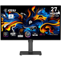 MSI Gaming PRO MAX 271QPX14G/ 27"/ 2560x1440/ OLED/ 0,03ms/ 144Hz/ 200cd/m2/ 1500000:1/ HDMI/ DP/ VESA/ černý