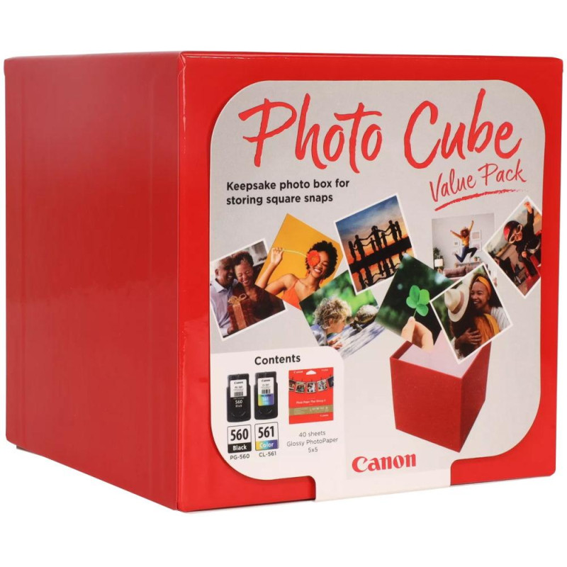 Canon inkoustová náplň PG-560/CL-561 PHOTO CUBE VALUE PACK 5x5 (PP-201 40listů)