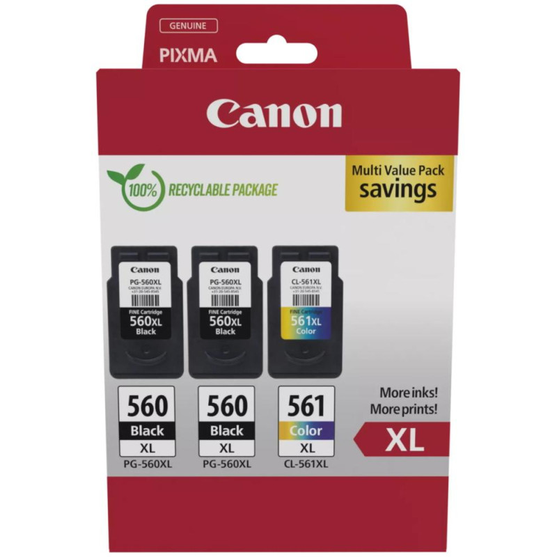 Canon inkoustová náplň PG-560XLx2/CL-561XL MULTI Ink Value Pack