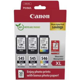 Canon inkoustová náplň PG-545XLx2/CL-546XL PVP 4x6 (GP-501 50listů)