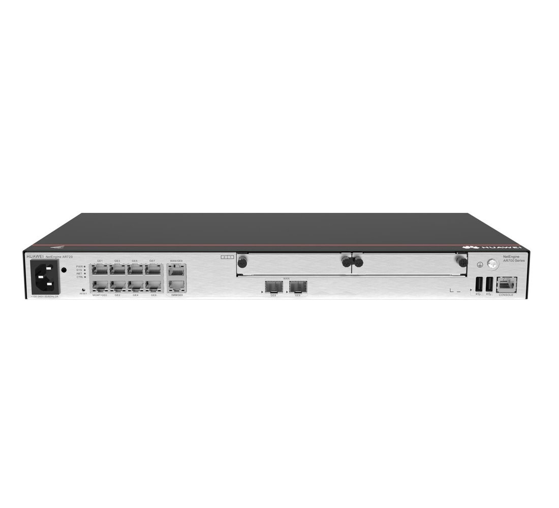 Huawei eKit AR720 Multi-WAN Router 2G Combo WAN, 8G LAN, 2x USB, 2x SIC, VPN, Rack