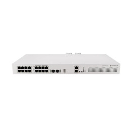MikroTik Cloud Router Switch CRS418-8P-8G-2S+RM, 8x1G, 8x1G PoE+ (150 W), 2SFP+, 1xUSB 3.0, L5, Rack