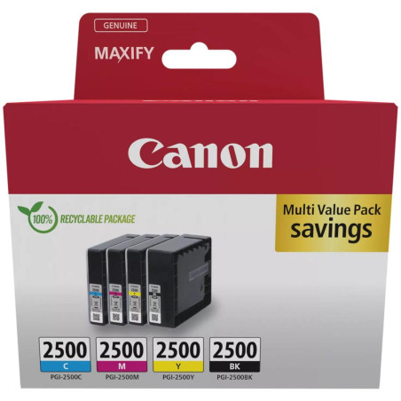 Canon inkoustová náplň PGI-2500 BK/C/M/Y MULTI  Ink Value Pack