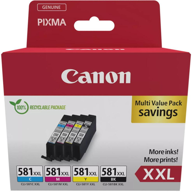 Canon inkoustová náplň CLI-581XXL BK/C/M/Y MULTI  Ink Value Pack