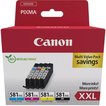 Canon inkoustová náplň CLI-581XXL BK/C/M/Y MULTI  Ink Value Pack