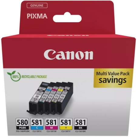 Canon inkoustová náplň PGI-580/CLI-581 PGBK/C/M/Y/BK MULTI  Ink Value Pack