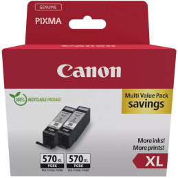 Canon inkoustová náplň PGI-570XL BK TWIN  SEC Pigment černáXL