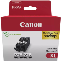 Canon inkoustová náplň PGI-550XL BK  TWIN SEC Pigment černáXL