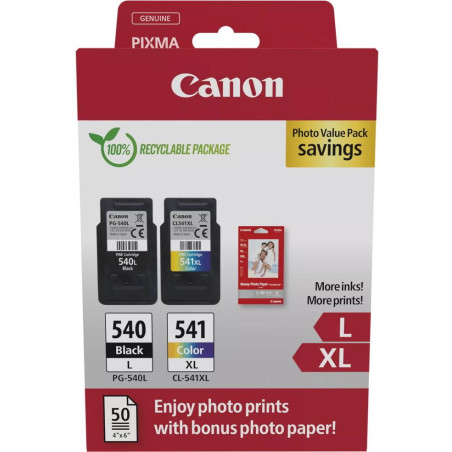 Canon inkoustová náplň PG540L/CL541XL PVP 4x6 (GP-501 50listů)