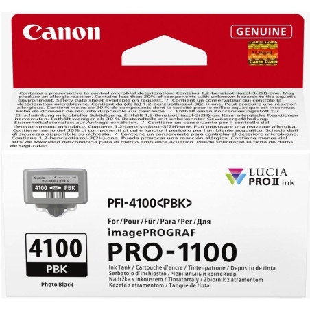 Canon inkoustová náplň INK PFI-4100 PBK Photo černá