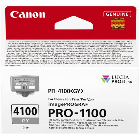 Canon inkoustová náplň INK PFI-4100 GY šedá
