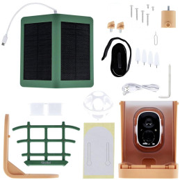 Rollei Chytré krmítko pro ptáky 3K/ Wi-Fi/ IP65/ Solární panel