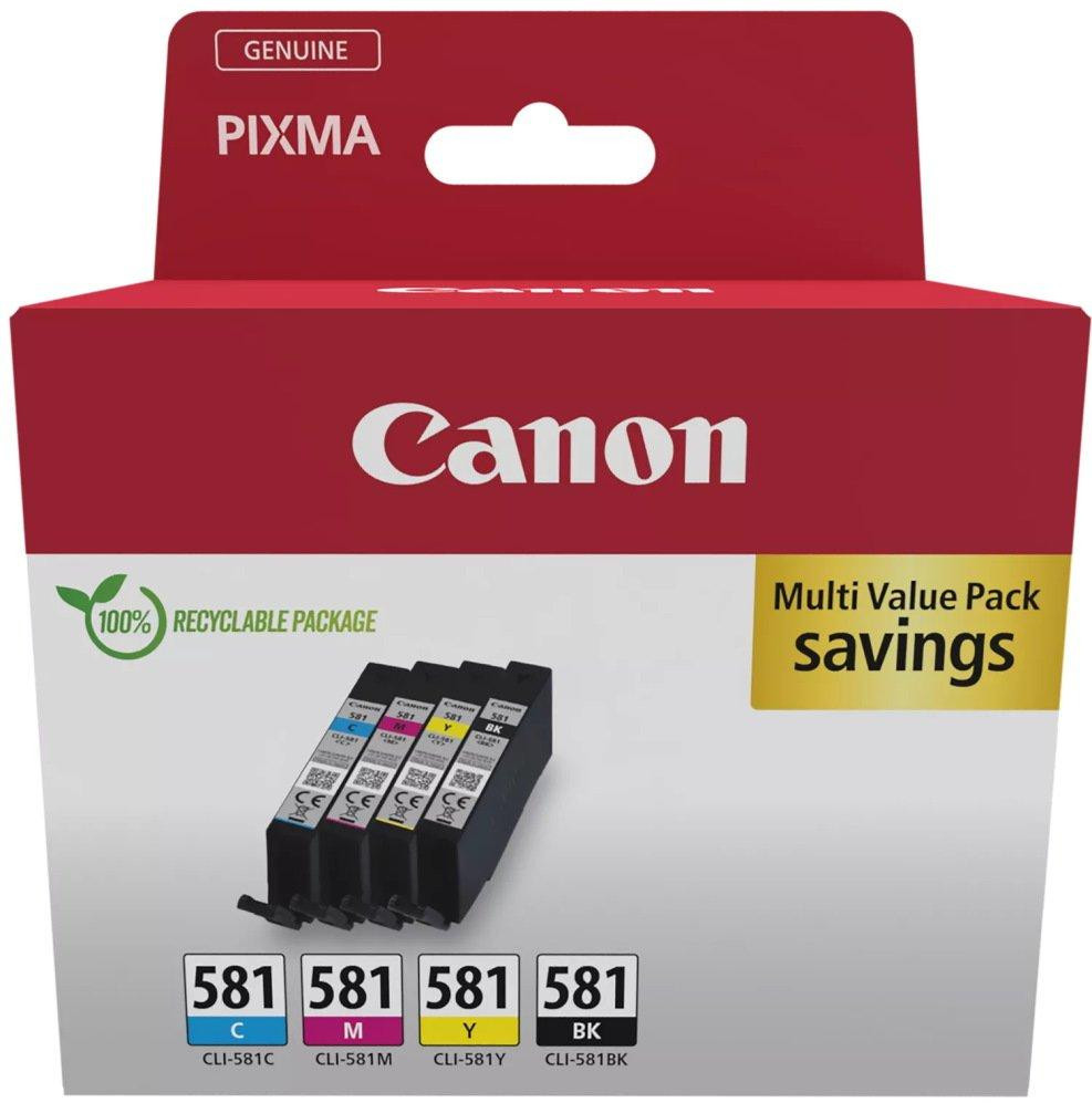 Canon inkoustová náplň CLI-581 C/M/Y/BK MULTI  SEC Ink Value Pack