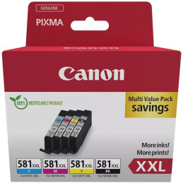 Canon inkoustová náplň CLI-581XXL BK/C/M/Y MULTI  SEC Ink Value Pack