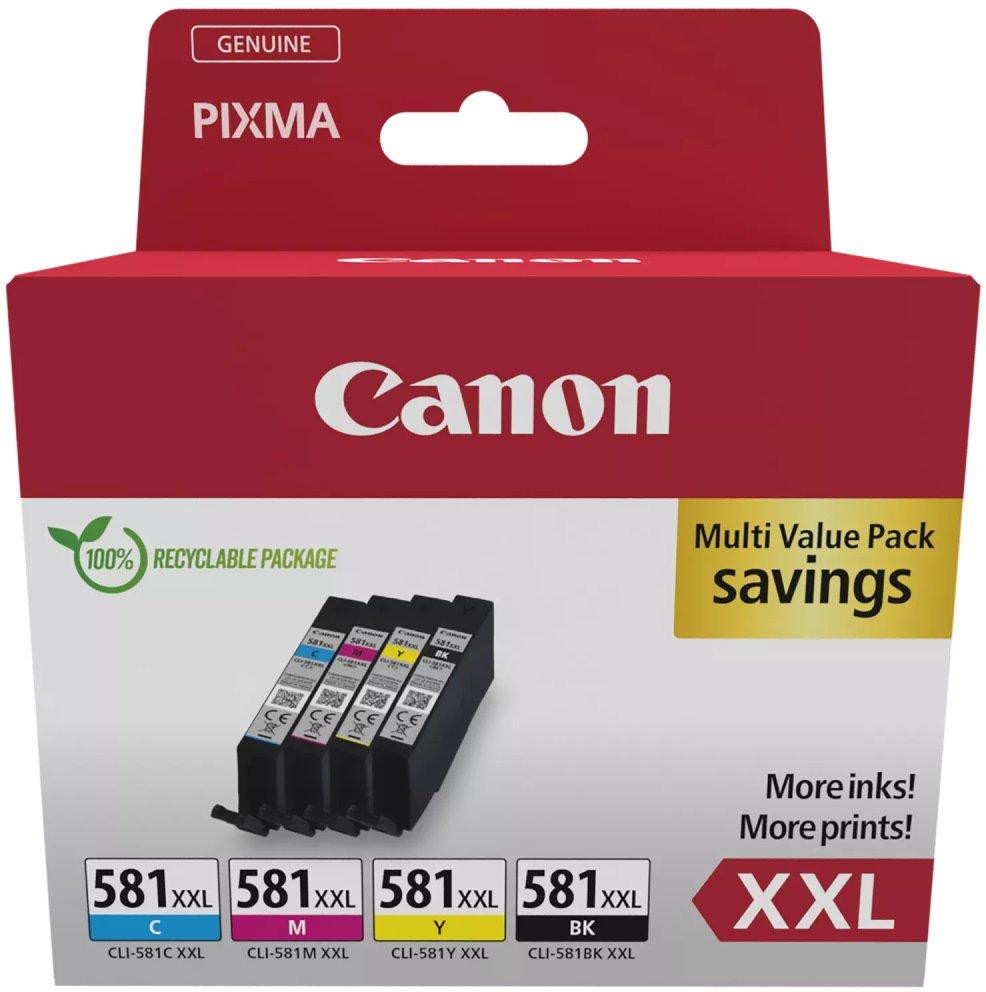 Canon inkoustová náplň CLI-581XXL BK/C/M/Y MULTI  SEC Ink Value Pack