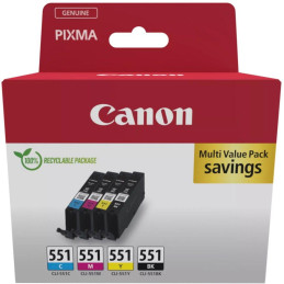 Canon inkoustová náplň CLI-551 C/M/Y/BK  MULTI SEC Ink Value Pack