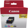 Canon inkoustová náplň CLI-551 C/M/Y/BK  MULTI SEC Ink Value Pack