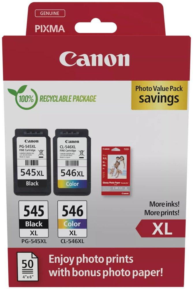 Canon inkoustová náplň PG-545XL/CL-546XL PHOTO VALUE  SEC 4x6 (GP-501 50listů)