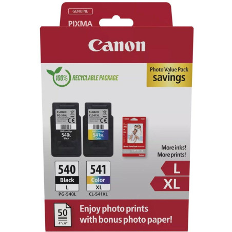 Canon inkoustová náplň PG540L/CL541XL PVP  SEC 4x6 (GP-501 50listů)