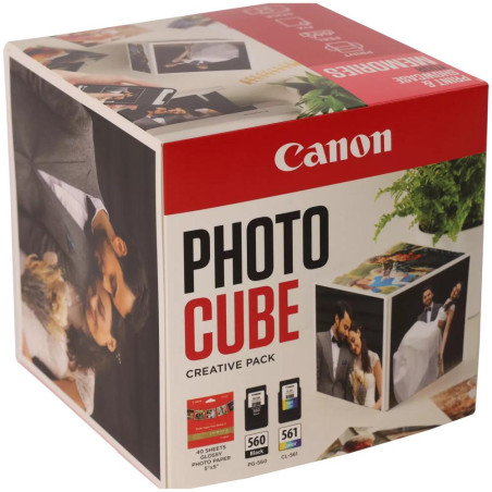 Canon inkoustová náplň PG-560/CL-561 PHOTO CUBE Creative Pack White PINK 5x5 (PP-201 40listů)