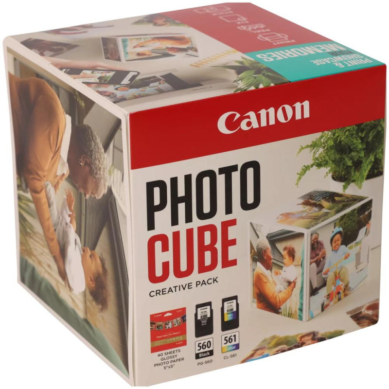Canon inkoustová náplň PG-560/CL-561 PHOTO CUBE Creative Pack White BLUE 5x5 (PP-201 40listů)