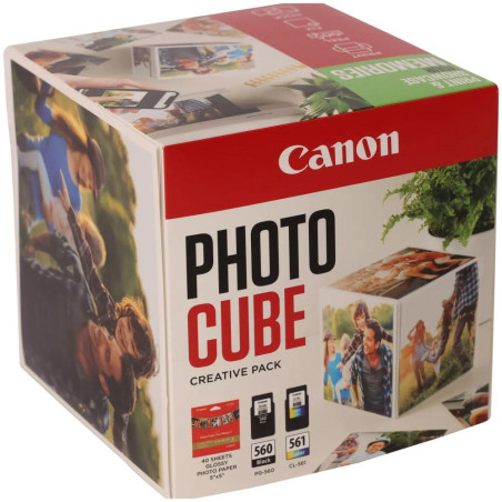 Canon inkoustová náplň PG-560/CL-561 PHOTO CUBE Creative Pack White GREEN 5x5 (PP-201 40listů)
