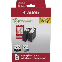 Canon inkoustová náplň PG-585/CL-586 PHOTO VALUE 4x6 (GP-501 50listů)