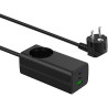 TRX USB Nabíječka AK-CH-21 AC 230V + USB-A + 2x USB-C PD 5-20V / max. 5A 65W Quick Charge 3.0 GaN