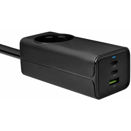TRX USB Nabíječka AK-CH-21 AC 230V + USB-A + 2x USB-C PD 5-20V / max. 5A 65W Quick Charge 3.0 GaN