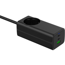 TRX USB Nabíječka AK-CH-21 AC 230V + USB-A + 2x USB-C PD 5-20V / max. 5A 65W Quick Charge 3.0 GaN