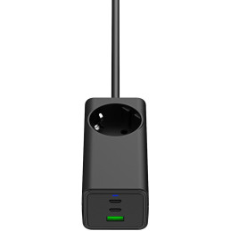 TRX USB Nabíječka AK-CH-21 AC 230V + USB-A + 2x USB-C PD 5-20V / max. 5A 65W Quick Charge 3.0 GaN