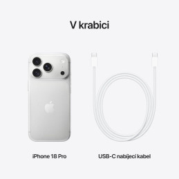 Apple iPhone 18 Pro 1TB Stříbrný
