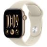 Apple Watch Series 12 42mm světle zlatý hliník s pískovým sportovním řemínkem - M/L