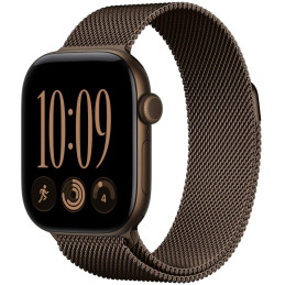 Apple Watch Series 12 42mm tmavě bronzový hliník s tmavě bronzovým milánským tahem