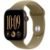 Apple Watch Series 12 46mm tmavě bronzový hliník s olivovým sportovním řemínkem - S/M