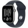 Apple Watch Series 12 Cellular 42mm Vesmírně šedý hliník s námořnicky modrým sportovním řemínkem - S/M