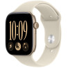 Apple Watch Series 12 Cellular 46mm světle zlatý hliník s pískovým sportovním řemínkem - S/M