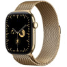 Apple Watch Series 12 Cellular 46mm zářivě zlatý titan se zářivě zlatým milánským tahem - S/M