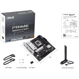 ASUS PRIME B850M-A WIFI / B850 / AM5 / 4x DDR5 / DP / HDMI / USB-C / 3x M.2 / Wi-Fi / mATX