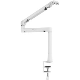 AROZZI držák na mikrofon BRACCIO Boom Arm/ nastavitelný/ univerzální/ bílý