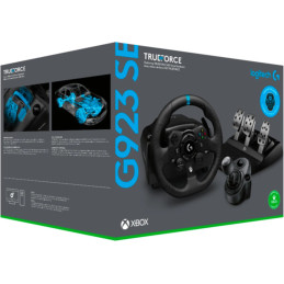 Logitech G923 Racing Bundle wheel + PLAYSEAT CHALLENGE - BLACK - PLUGCG