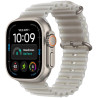 Apple Watch Ultra 4 Cellular 49mm přírodní titan s průsvitně šedým oceánským řemínkem