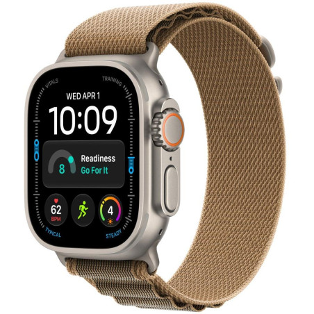 Apple Watch Ultra 4 Cellular 49mm přírodní titan s pískovým alpským tahem - S