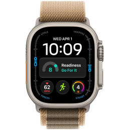 Apple Watch Ultra 4 Cellular 49mm přírodní titan s pískovým alpským tahem - L