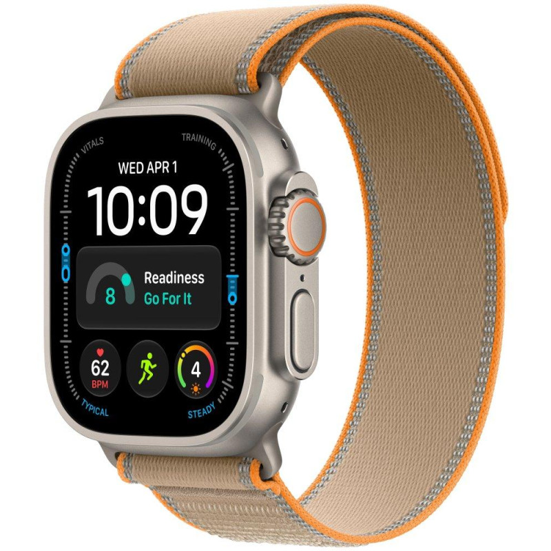 Apple Watch Ultra 4 Cellular 49mm přírodní titan s pískovým trailovým tahem - S/M