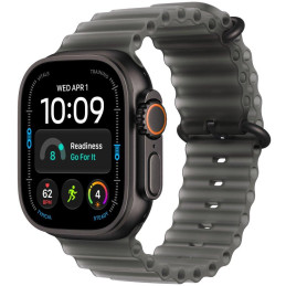 Apple Watch Ultra 4 Cellular 49mm černý titan s průsvitně černým oceánským řemínkem