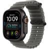 Apple Watch Ultra 4 Cellular 49mm černý titan s průsvitně černým oceánským řemínkem